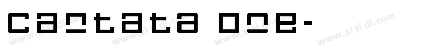 Cantata One字体转换